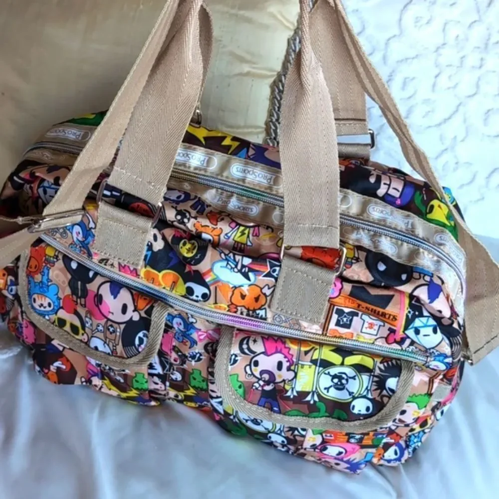 Tokidoki ProSportsac Med Duffel Weekender Bag Pockets Kawaii Japan Anime…